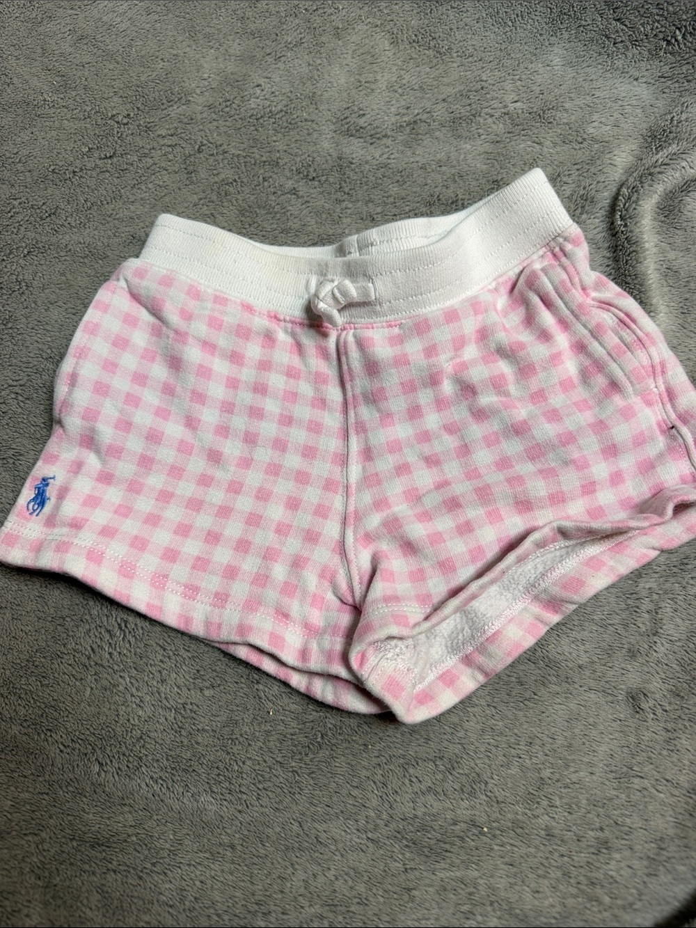 Ralph Lauren Pink Gingham Girls' Cotton Shorts